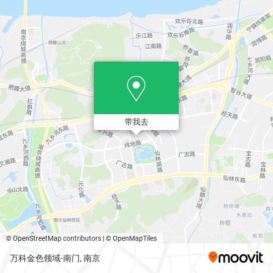 万科金色领域-南门地图