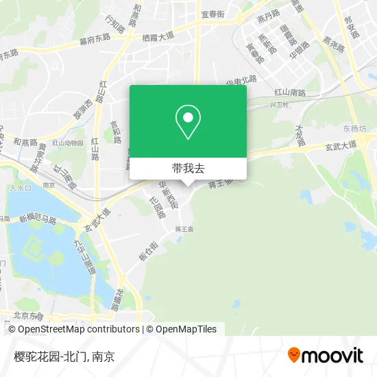 樱驼花园-北门地图