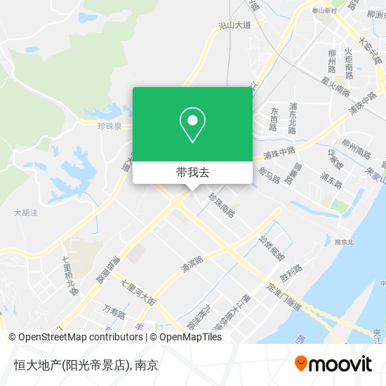 恒大地产(阳光帝景店)地图