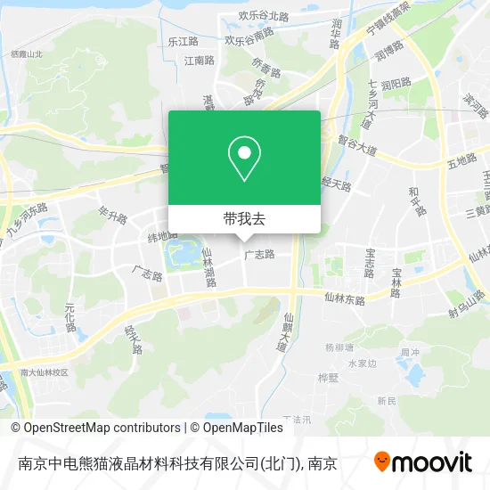 南京中电熊猫液晶材料科技有限公司(北门)地图