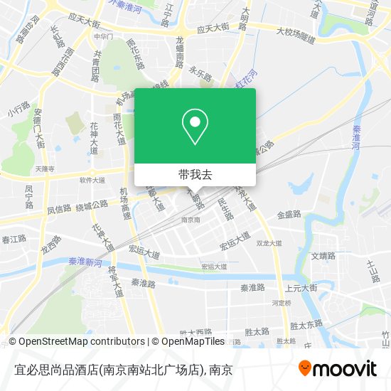 宜必思尚品酒店(南京南站北广场店)地图