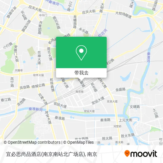 宜必思尚品酒店(南京南站北广场店)地图