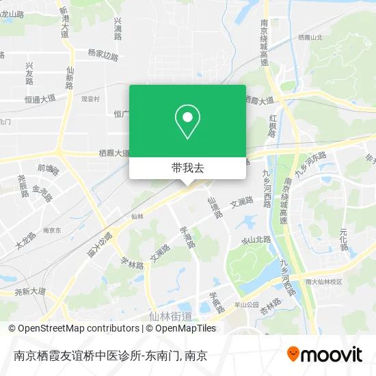 南京栖霞友谊桥中医诊所-东南门地图