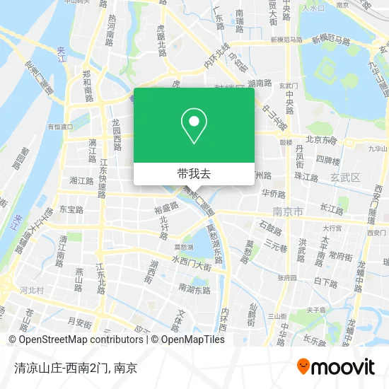 清凉山庄-西南2门地图