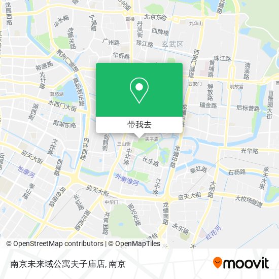 南京未来域公寓夫子庙店地图