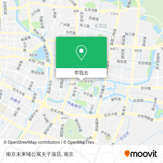 南京未来域公寓夫子庙店地图