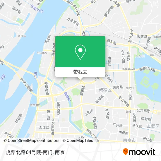 虎踞北路64号院-南门地图