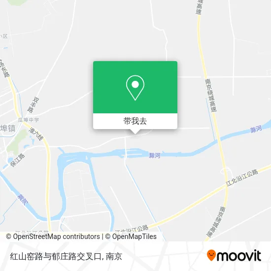 红山窑路与郁庄路交叉口地图