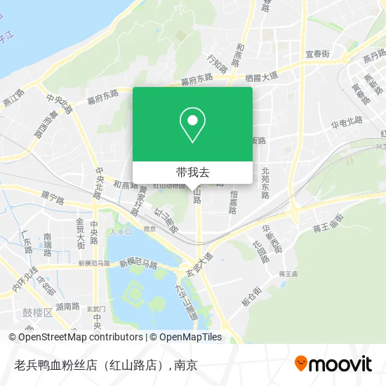 老兵鸭血粉丝店（红山路店）地图