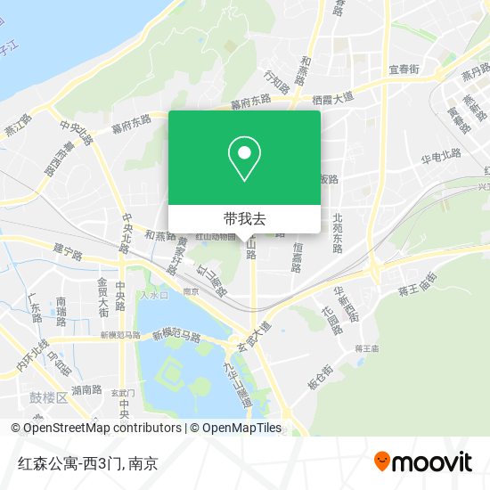 红森公寓-西3门地图