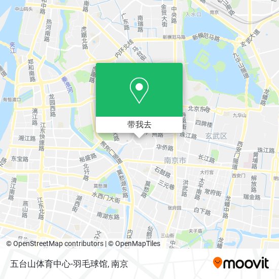 五台山体育中心-羽毛球馆地图