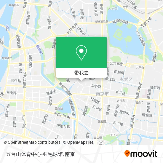 五台山体育中心-羽毛球馆地图