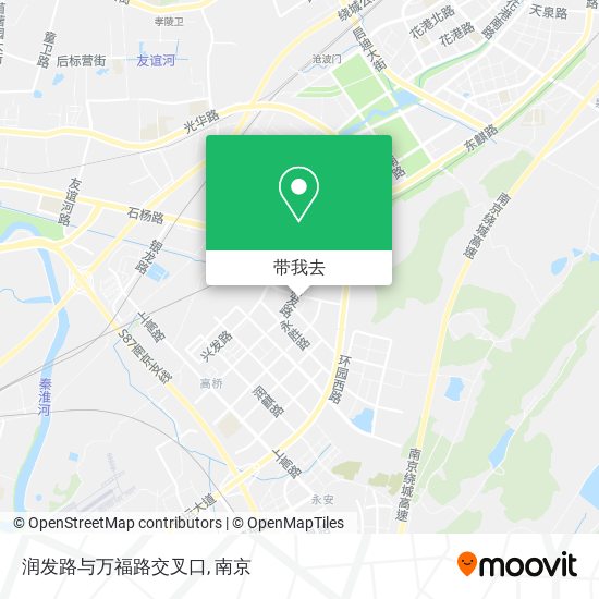 润发路与万福路交叉口地图