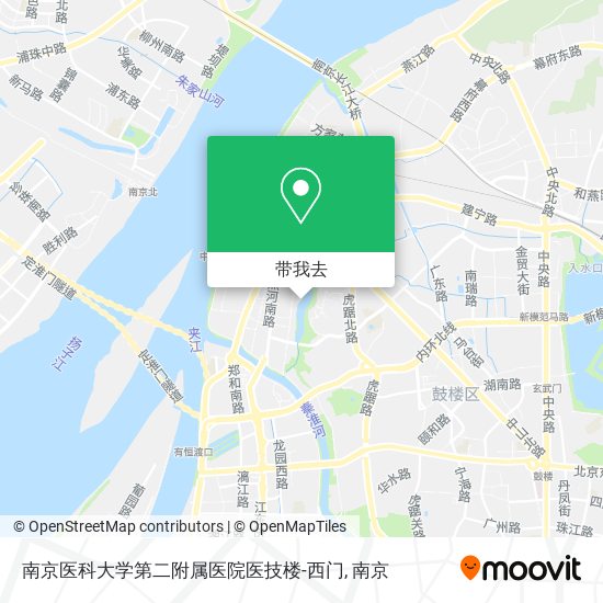南京医科大学第二附属医院医技楼-西门地图