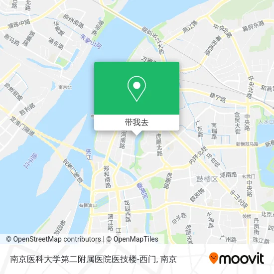 南京医科大学第二附属医院医技楼-西门地图