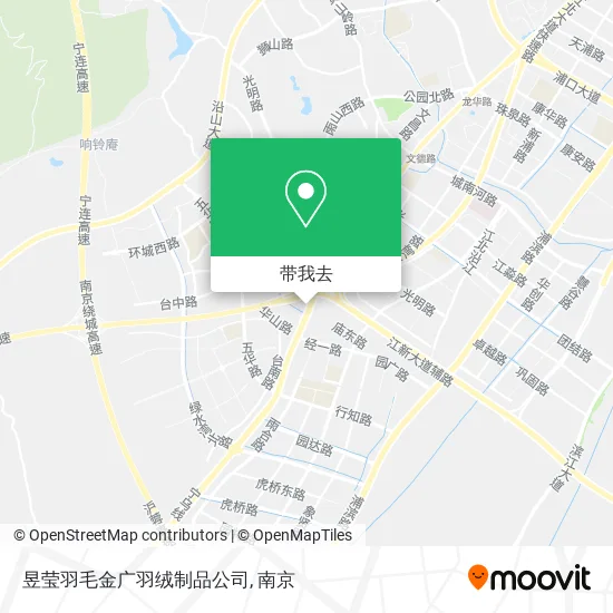 昱莹羽毛金广羽绒制品公司地图