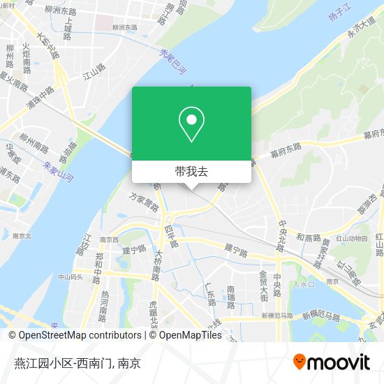 燕江园小区-西南门地图