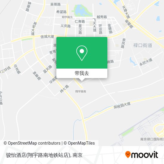 骏怡酒店(翔宇路南地铁站店)地图