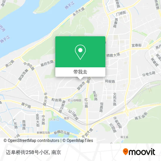 迈皋桥街258号小区地图