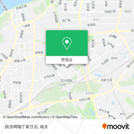 踏浪网咖丁家庄店地图