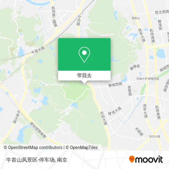 牛首山风景区-停车场地图
