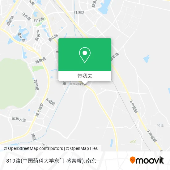 819路(中国药科大学东门-盛泰桥)地图
