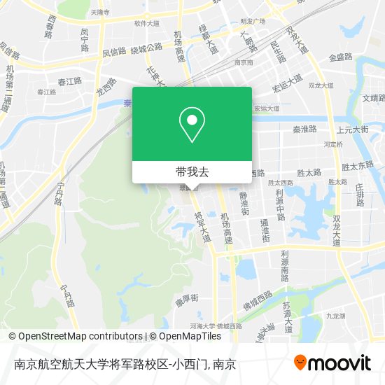 南京航空航天大学将军路校区-小西门地图
