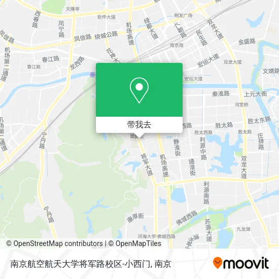 南京航空航天大学将军路校区-小西门地图