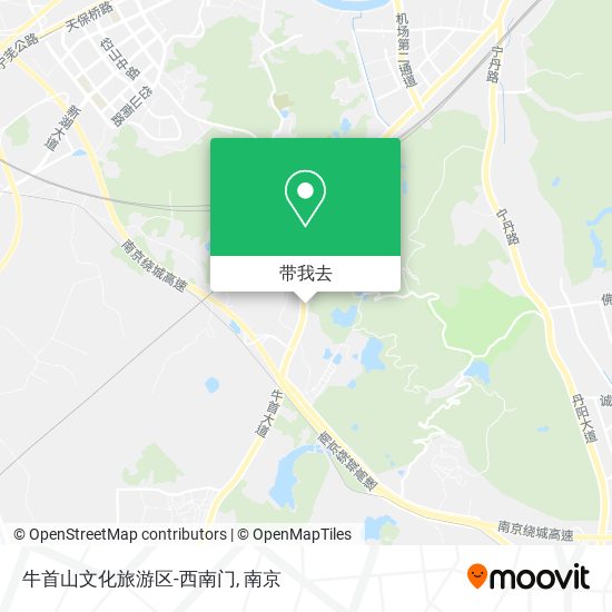 牛首山文化旅游区-西南门地图
