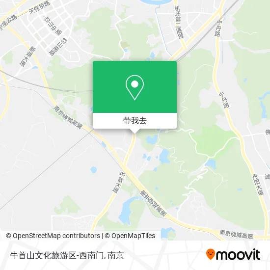 牛首山文化旅游区-西南门地图