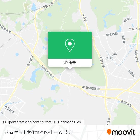 南京牛首山文化旅游区-十王殿地图