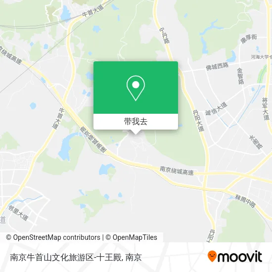 南京牛首山文化旅游区-十王殿地图