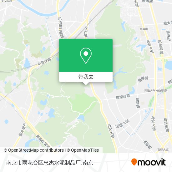 南京市雨花台区忠杰水泥制品厂地图