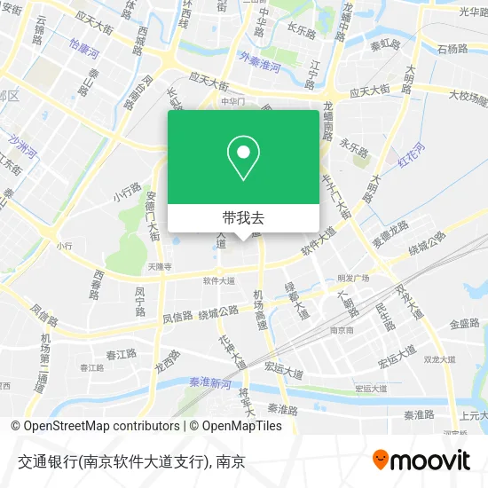 交通银行(南京软件大道支行)地图