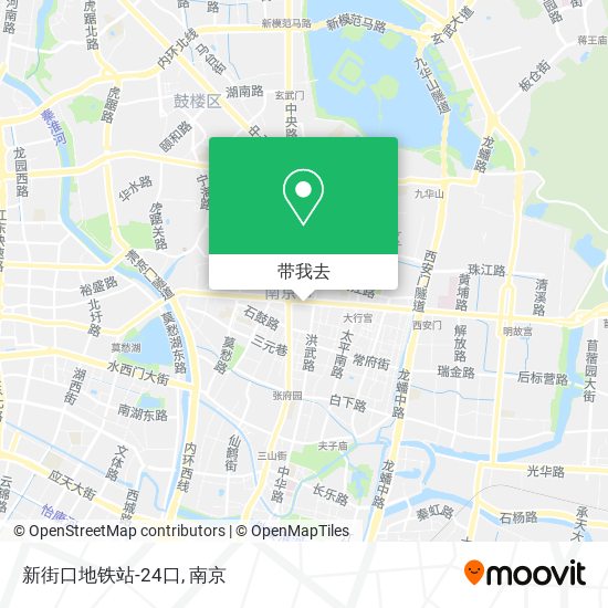 新街口地铁站-24口地图
