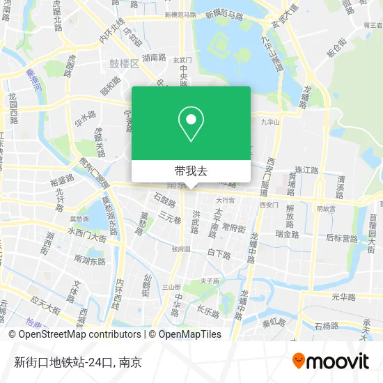 新街口地铁站-24口地图