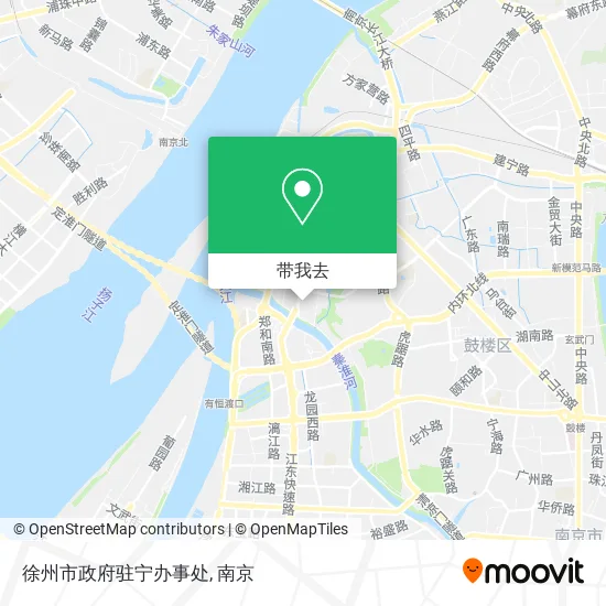 徐州市政府驻宁办事处地图