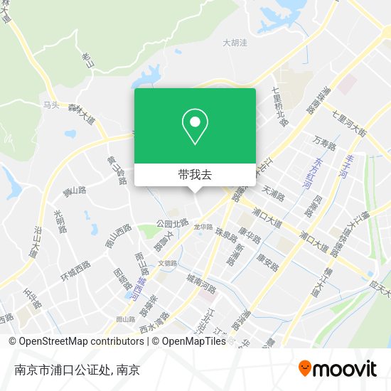 南京市浦口公证处地图
