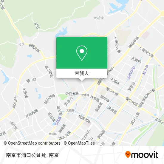南京市浦口公证处地图
