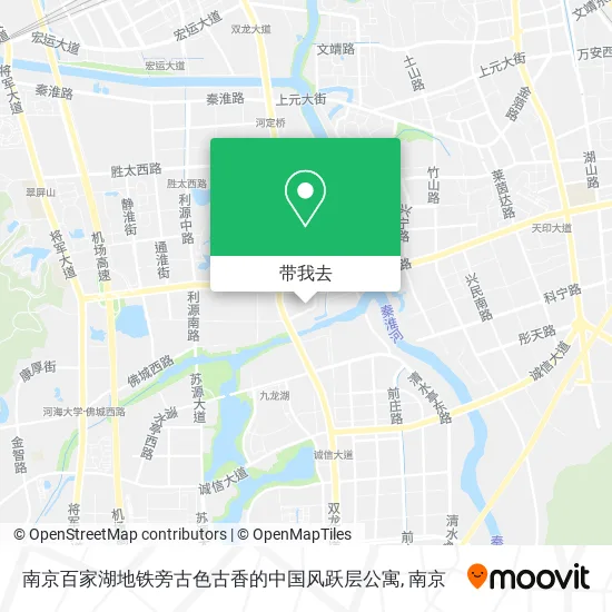 南京百家湖地铁旁古色古香的中国风跃层公寓地图