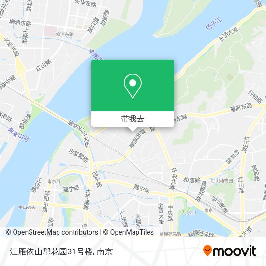 江雁依山郡花园31号楼地图