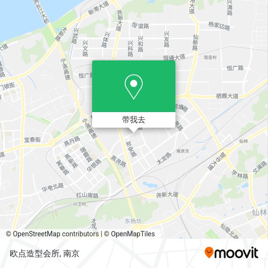 欧点造型会所地图