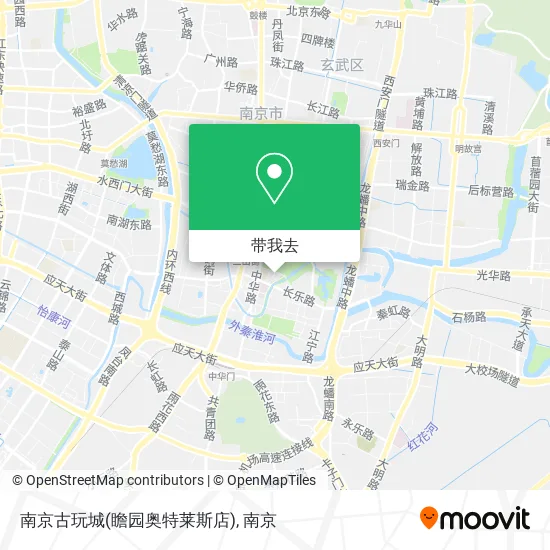 南京古玩城(瞻园奥特莱斯店)地图