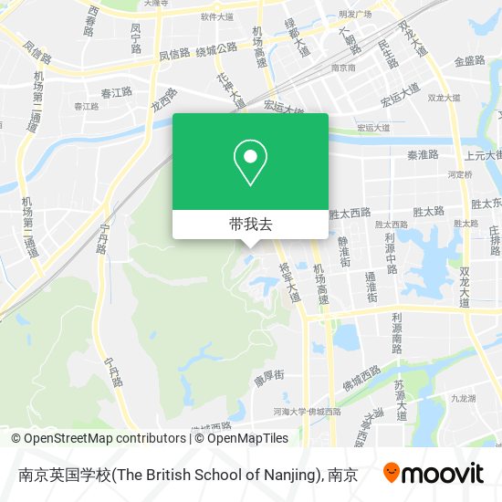 南京英国学校(The British School of Nanjing)地图