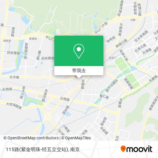 115路(紫金明珠-经五立交站)地图