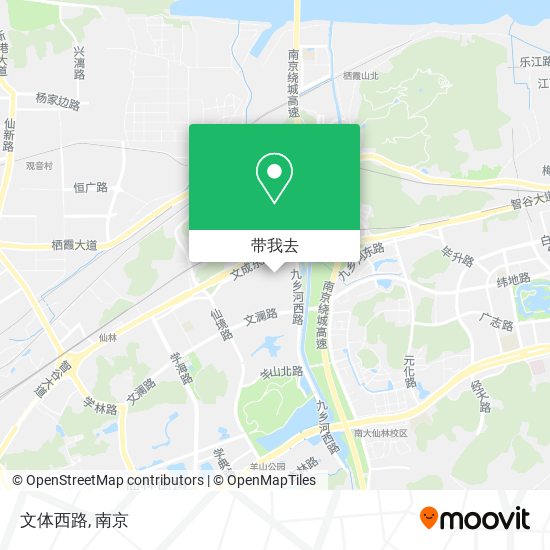文体西路地图