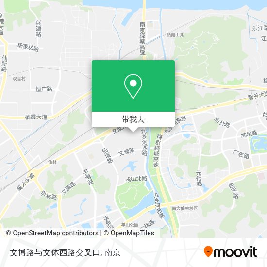 文博路与文体西路交叉口地图