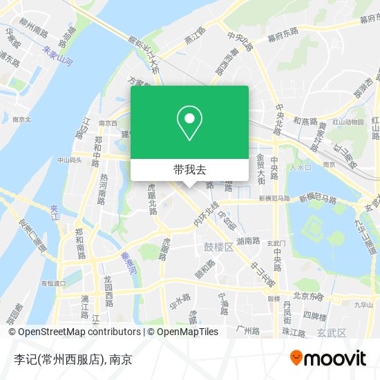 李记(常州西服店)地图