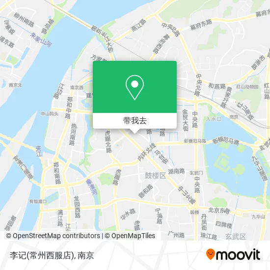 李记(常州西服店)地图
