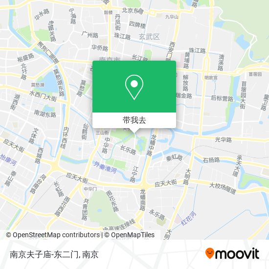 南京夫子庙-东二门地图
